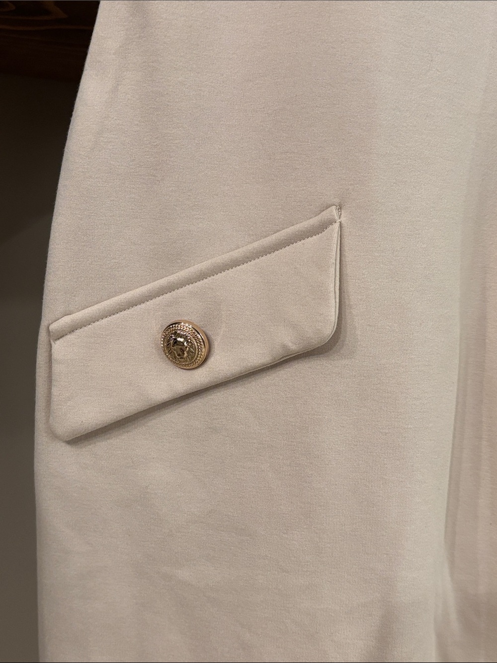 Karen Millen Ivory Cream Tailored Pocket Dress | Size M - Picture 4 of 10